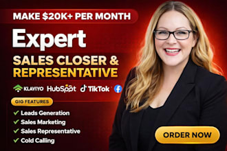 b2b sales closer sales rep sales agent salesperson lead generation sales leads
