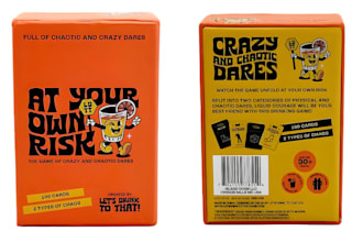 create party card games drinking cards, fun adults card, fun game and box mockup