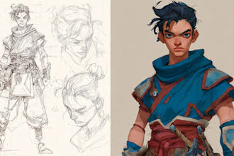 draw your rpg game character design