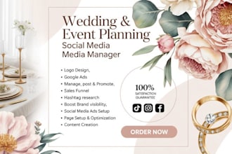 be your event planning event planner social media manager and content creator