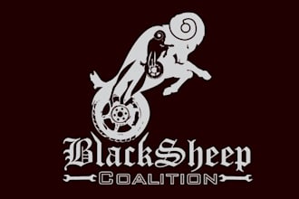 do automotive tire car theme logo for black sheep coalition