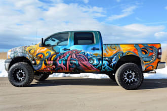 design car wrap, car livery, car decal, car sticker