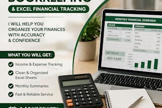 do bookkeeping and organize your finances in excel