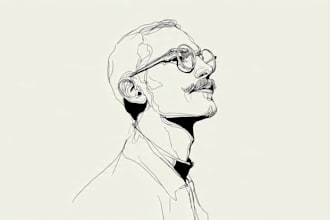 draw your minimalistic portrait in outline