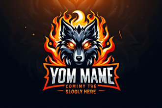 make outstanding blaze wolf mascot logo with express delivery