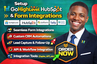 gohighlevel hubspot typeform jotform tally paperform cognito form integration