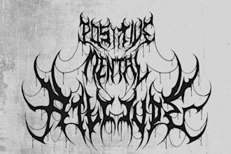 design a powerful and epic viking metal logo