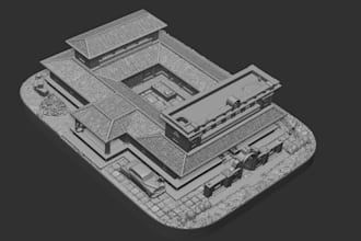 create a 3d printable architectural miniature