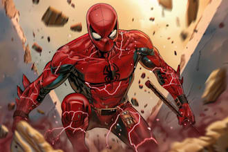 marvel or dc comic style custom illustration