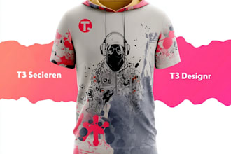 do custom typography tshirt design