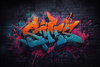 create custom graffiti art designs murals and wall arts