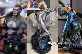 3d print and paint action figure miniature 3d model anime figure resin printing