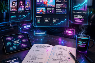 write engaging youtube and instagram scripts that go viral