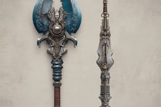 create weapon concept art for you