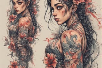 do amazing anime tattoo design