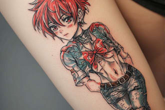 create an amazing anime tattoo design
