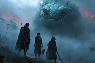 draw a fantasy illustration for you