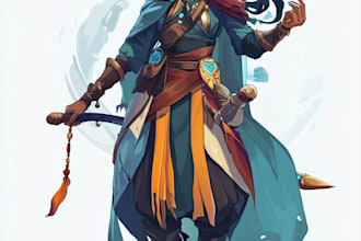draw 2d game character or 2d game character