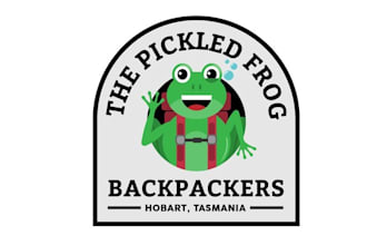design top quality mascot funky hostel logo