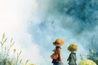 children story book illustration children story book
