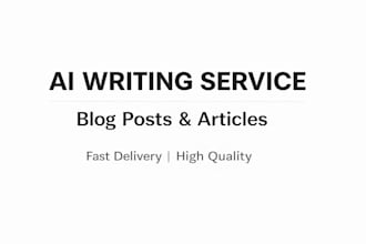 write blog posts and articles using ai