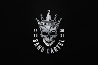 design skull king sand dune enthusiast logo