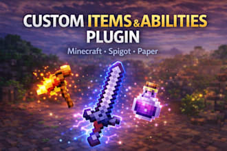 create custom items and abilities plugin for your minecraft server