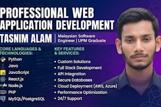 build full stack web applications using PHP and python flask