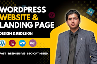 do wordpress website design with elementor and acf redesign wordpress website