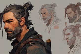 do realistic and semi realistic illustrations for you