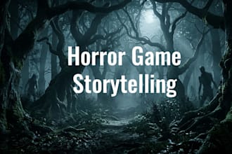 write an immersive horror or sci fi story outline for your indie game