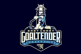design east coast goaltender convention logo for you