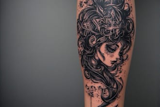 make anime tattoo design