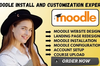 do moodle installation upgrade customization build moodle online course website