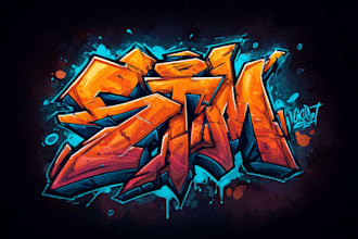design graffiti logo with street art inspiration