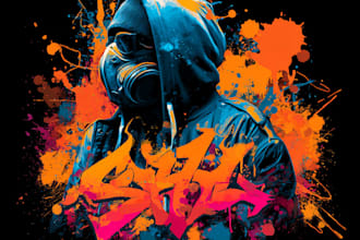 design custom multi layer graffiti portrait stencil art