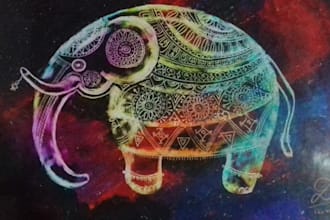 do beautiful scratch art for you