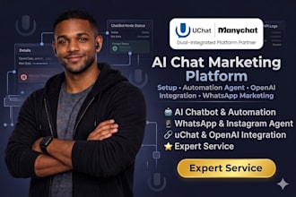 build ai chatbot whatsapp instagram uchat openai automation agent chat marketing