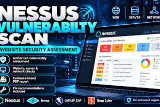 perform a nessus vulnerability scan and security assessment