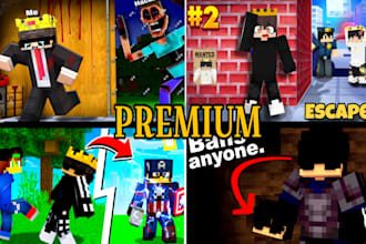 make a professional minecraft thumbnail
