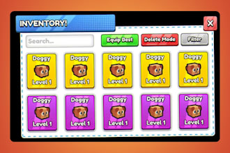 design crazy roblox UI , gui for your roblox game