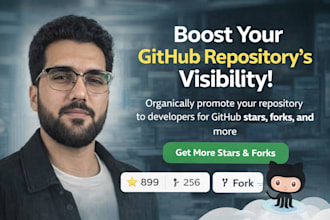 organically promote your github repository to developers for star, fork, repo