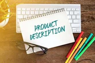 write professional product descriptions for your business