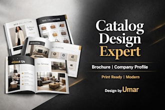 design professional product catalog, brochure and company profile