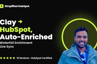 build clay waterfall enrichment that syncs clean data into hubspot