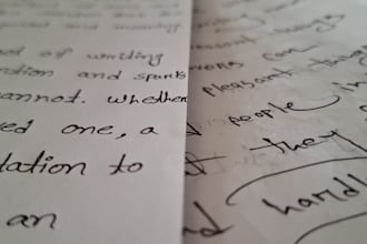 professionally write everything in beautiful handwriting