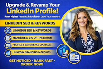 create upgrade revamp optimize linkedin profile for seo profile optimization