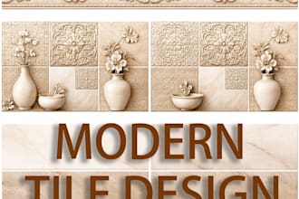 design modern bathroom kitchen tile patterns in 3d