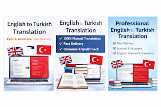 translate english to turkish manually and professionally