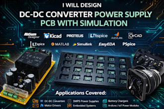 design dc dc converter power supply pcb with simulation